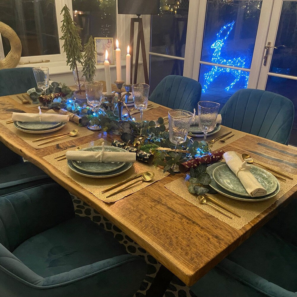 The Live Edge  Solid wood dining table, Meeting table, Dining Table, Dining Table, Natural dining table, Kitchen dining table