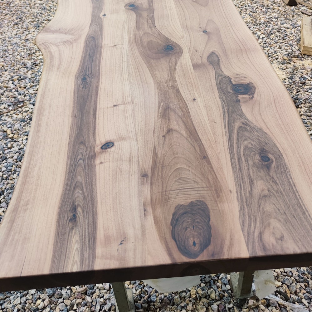 The Live Edge  Solid  Dining Table, Natural dining table, Kitchen dining table