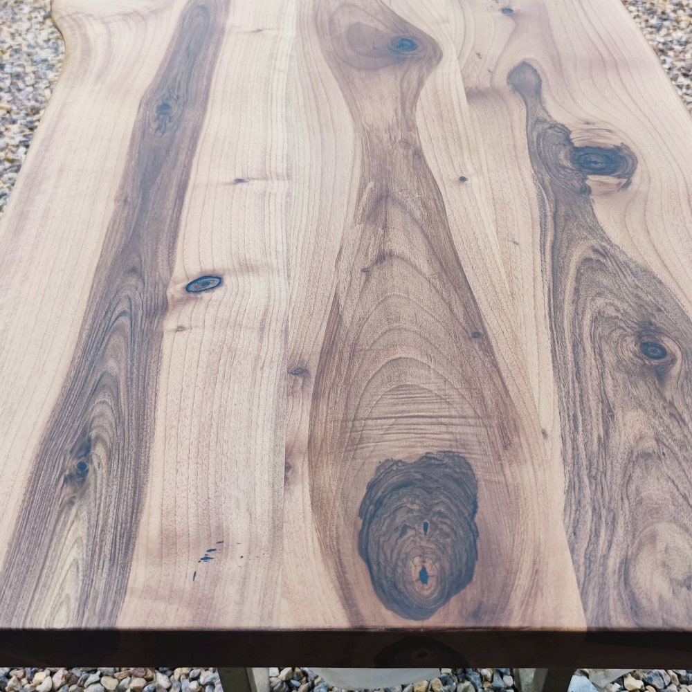The Live Edge  Solid  Dining Table, Natural dining table, Kitchen dining table