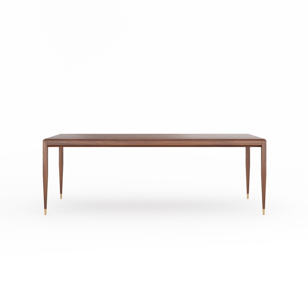 Walnut dining table, walnut kitchen table, mid century modern, scandinavian, black walnut table