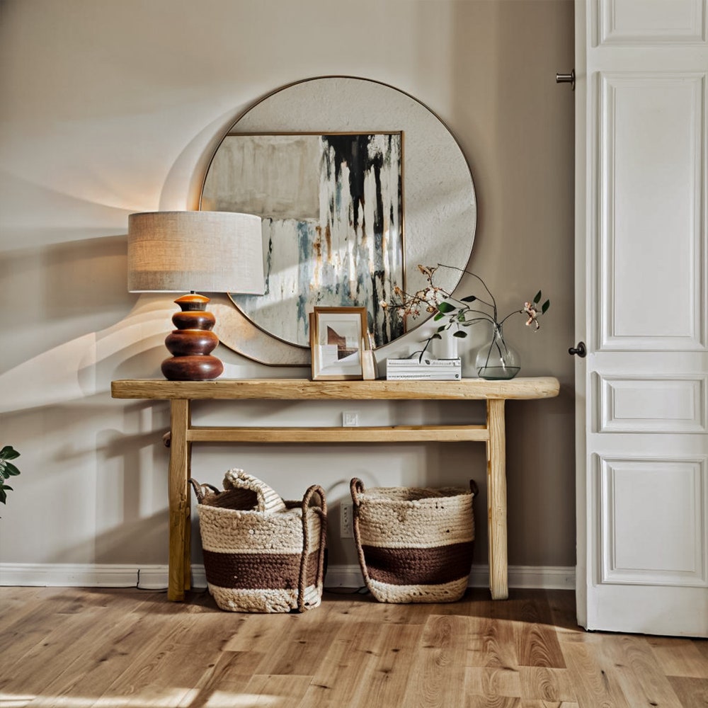 Console Table, Unique Rustic/Reclaimed Wood, Custom Farmhouse Hallway Sofa Entrway Wooden Solid Foyer Dresser Entry Table Gift for Women/Her