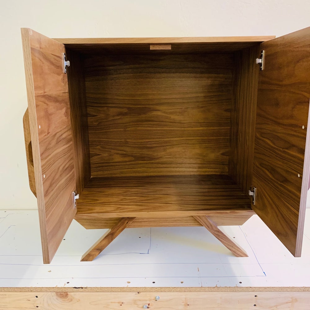 24" Mid Century Bathroom Vanity Cabinet - Single Sink, 2 Doors, No Drawers - Custom to Your Unique Style - For  Home Build or Remodel