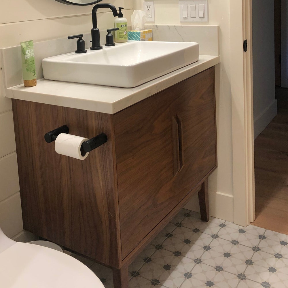 36" Bespoke Bathroom Vanity Cabinet - Single Sink, 2 Door, No Drawer - For  Home Build or Remodel