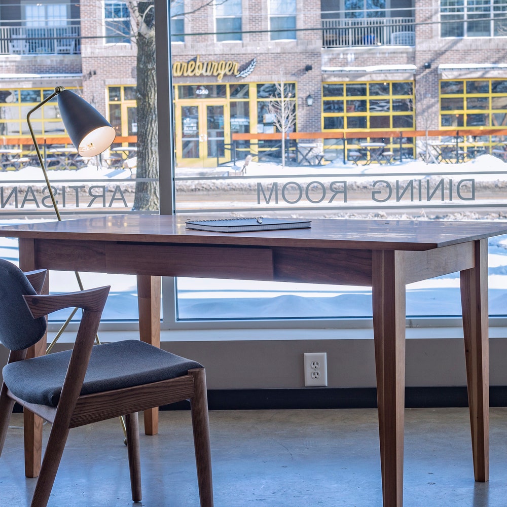 Enso Desk - Solid Wood Desk - Home Office Desk, Computer Desk - Oak, Maple, Cherry, Walnut Desk - Japanese Aesthetic