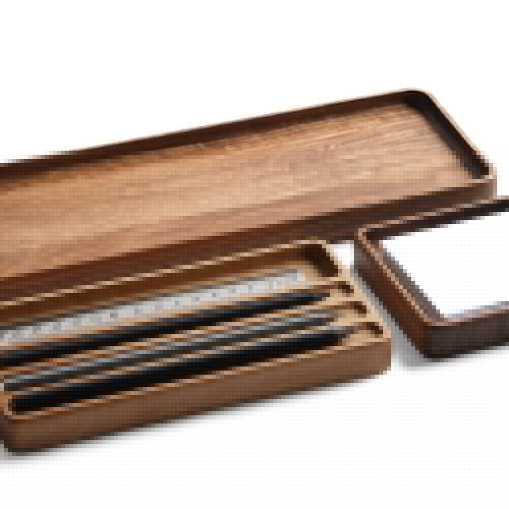 Wooden Desk Organizer Set – Minimalist Tray for Office or Makeup, Pen Holder, Notes Tray, Functional Storage, Perfect Gift for Any Occasion