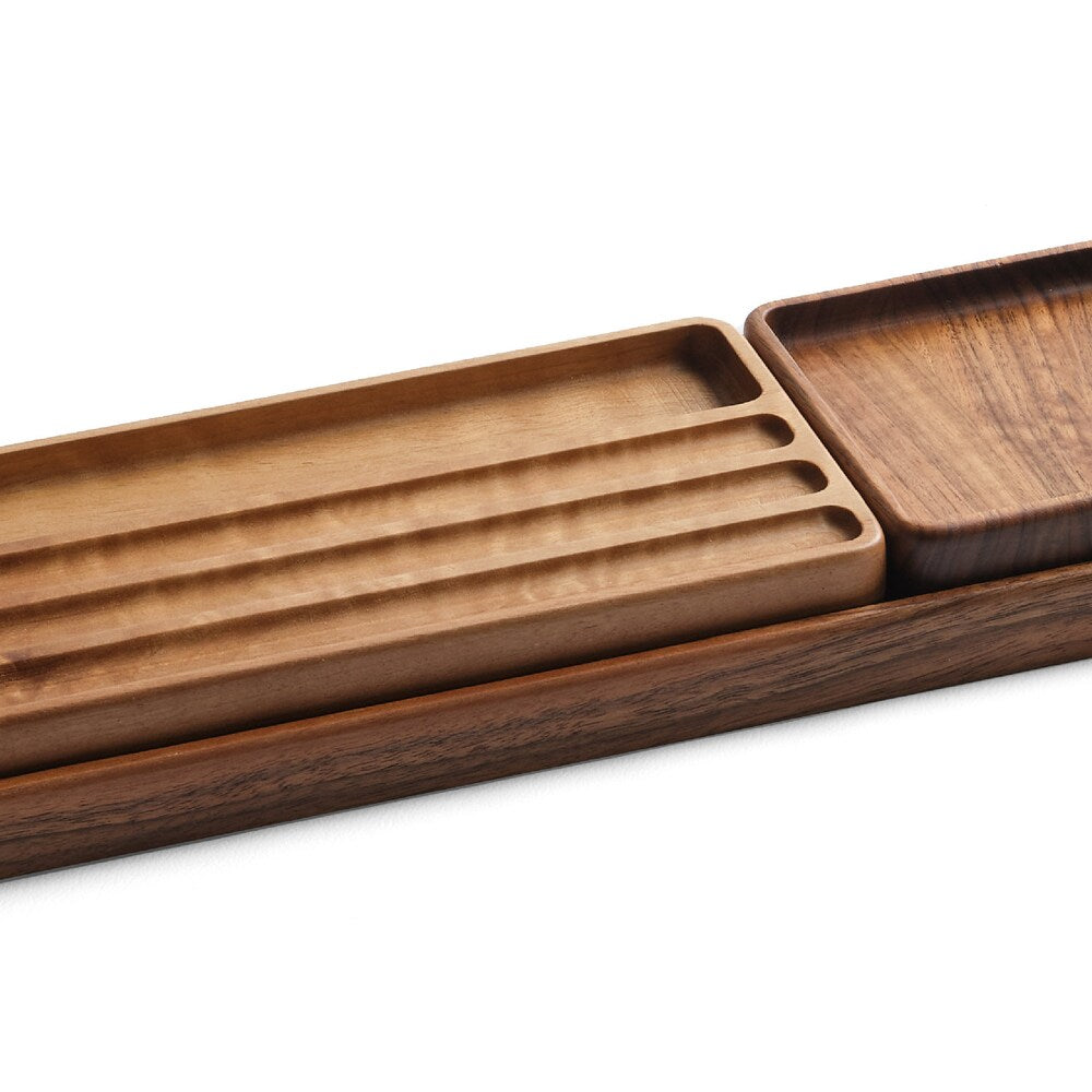 Wooden Desk Organizer Set – Minimalist Tray for Office or Makeup, Pen Holder, Notes Tray, Functional Storage, Perfect Gift for Any Occasion