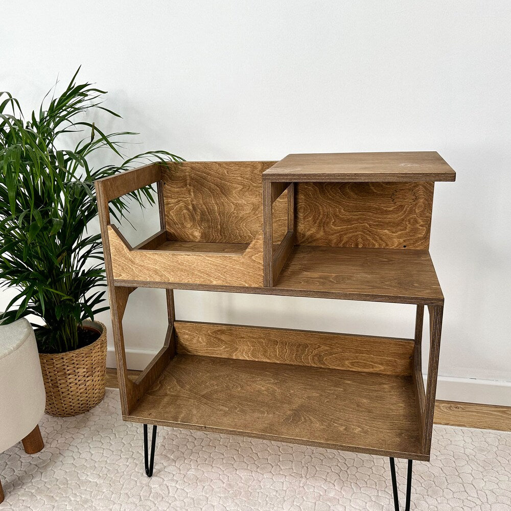 Vinyl Console, Record Player Stand, Vinyl record display, Vinyl Holder, Record Holder