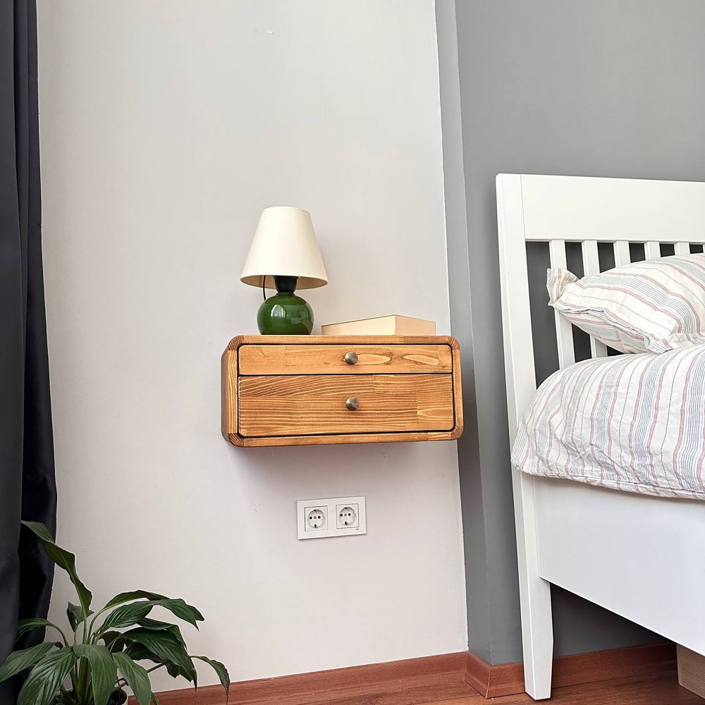 Drawer nightstand,Floating Nightstand,Wall nightstand