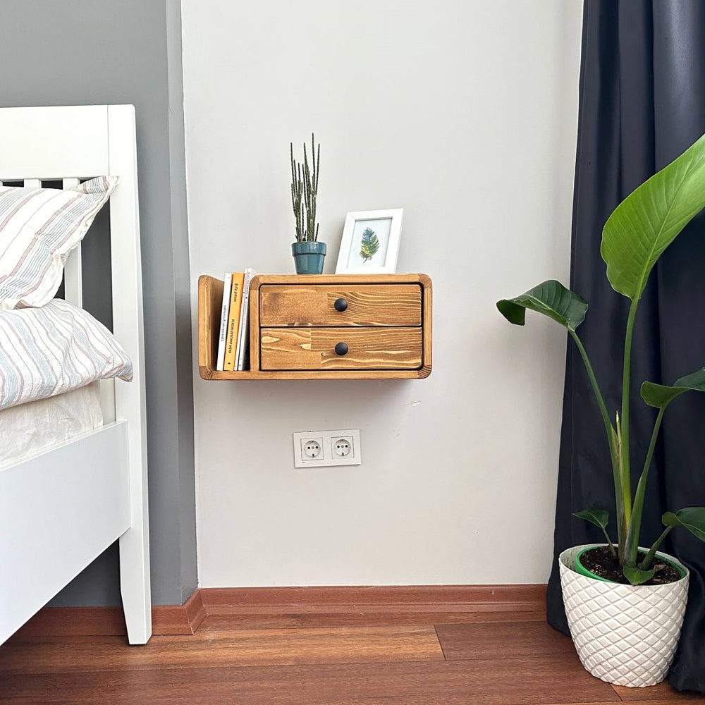 Drawer nightstand,Floating Nightstand,Wall nightstand