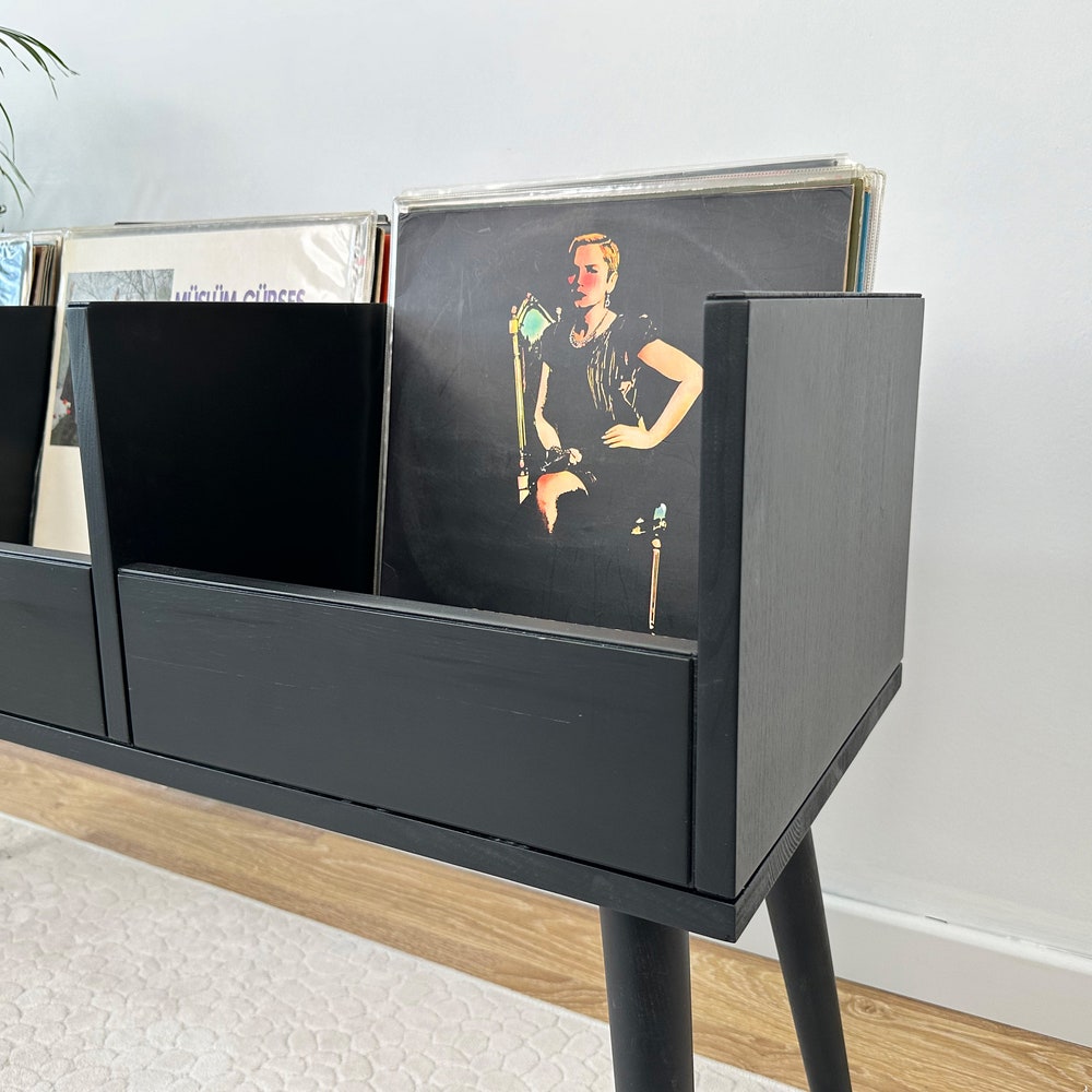 Vinyl End Table, Vinyl Console, Vinyl Display