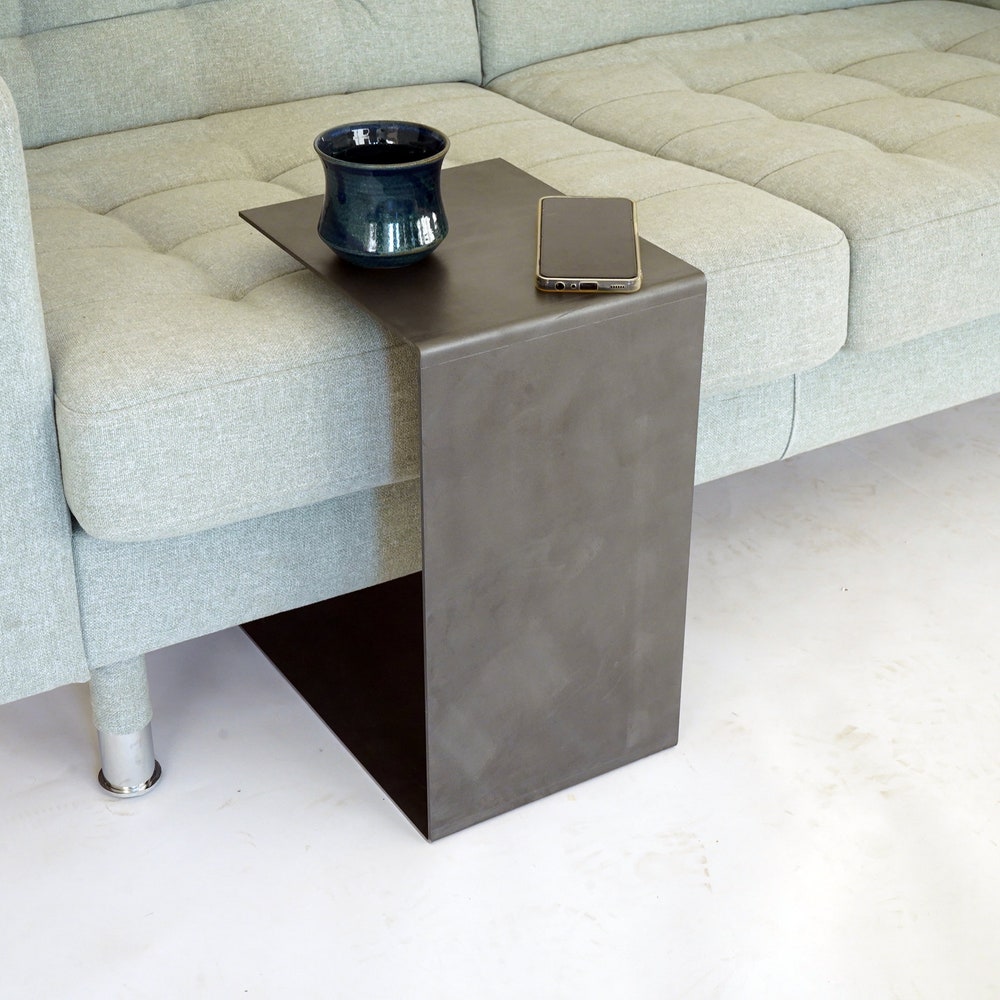 C Side Table | Metal Coffee Table | C Table | Metal Side Table | Unique Modern Coffee Table