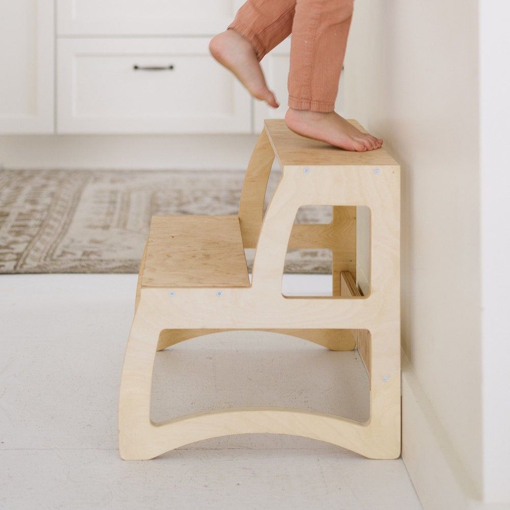 Baby step stool, Chairs for littles, Kids double stool, Potty training, Montessori furniture, Nursery decor, Kids room, Toddler bathroom