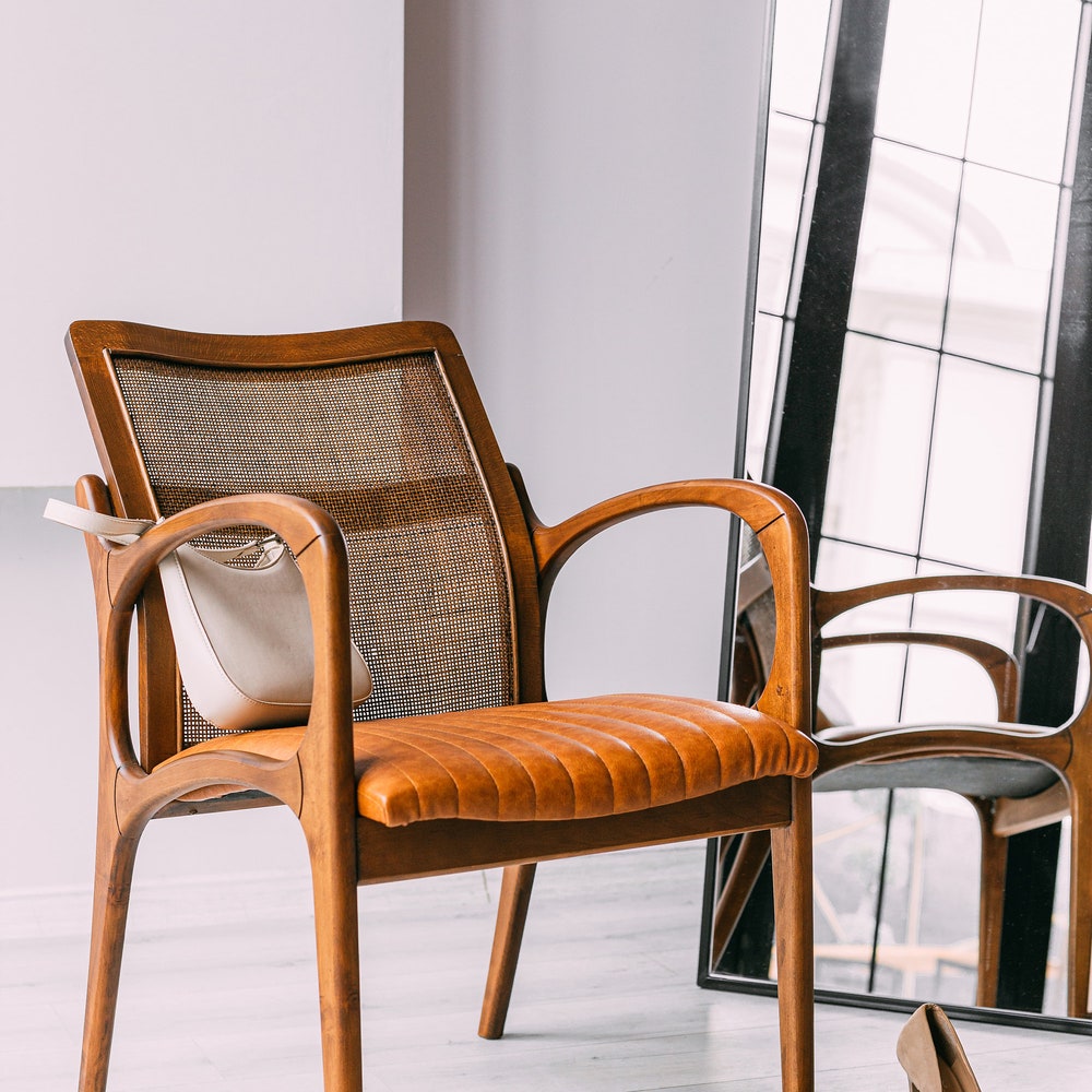 Wooden rattan dining chair, made of hornbeam wood, handmade, special color and fabric options are available.