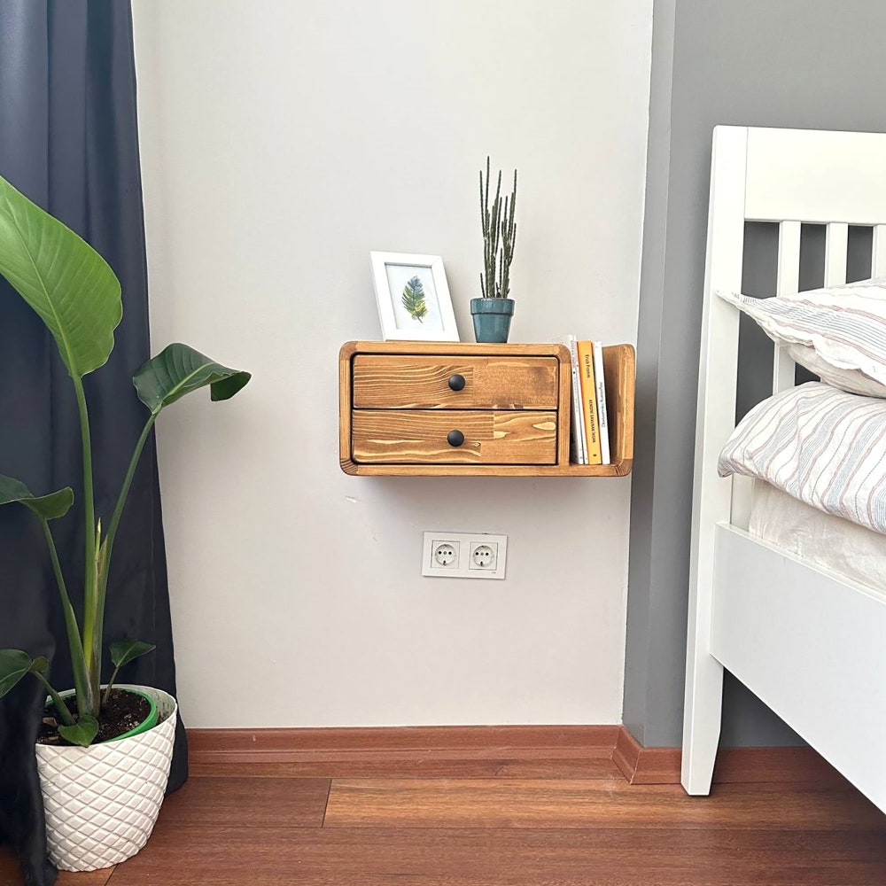 Drawer nightstand,Floating Nightstand,Wall nightstand