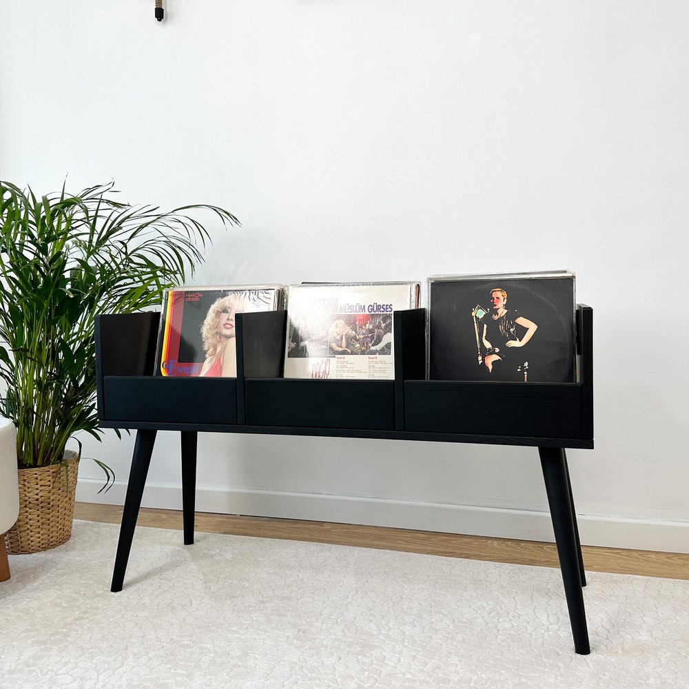 Vinyl End Table, Vinyl Console, Vinyl Display