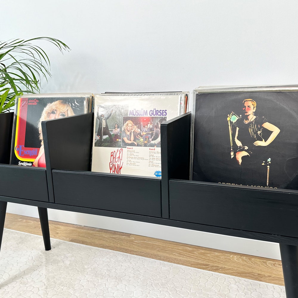 Vinyl End Table, Vinyl Console, Vinyl Display