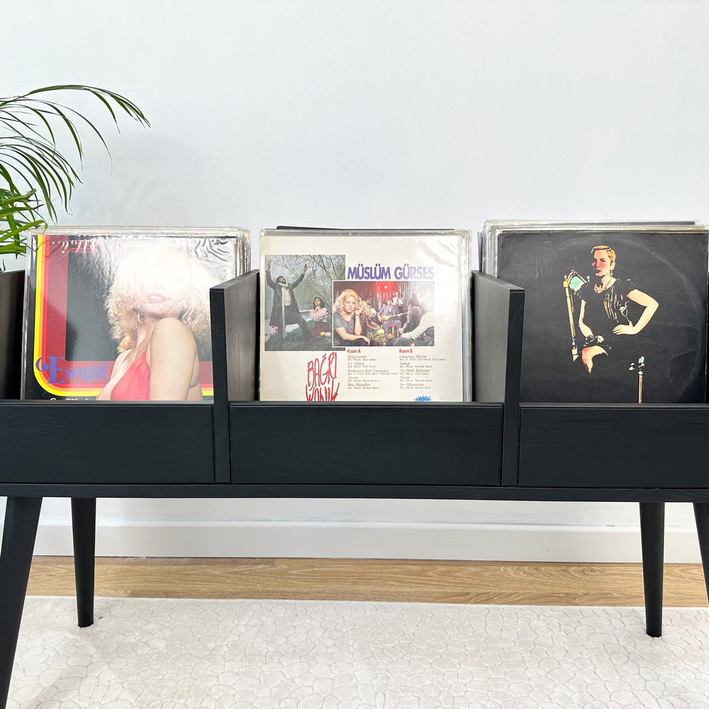 Vinyl End Table, Vinyl Console, Vinyl Display