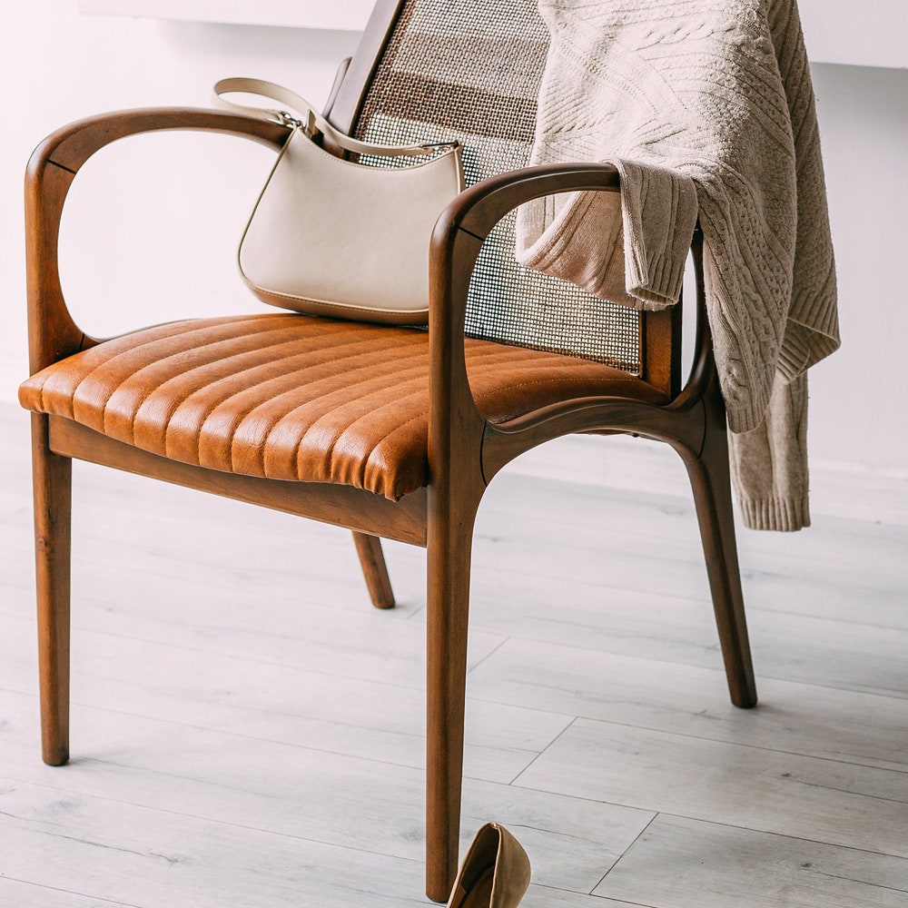 Wooden rattan dining chair, made of hornbeam wood, handmade, special color and fabric options are available.