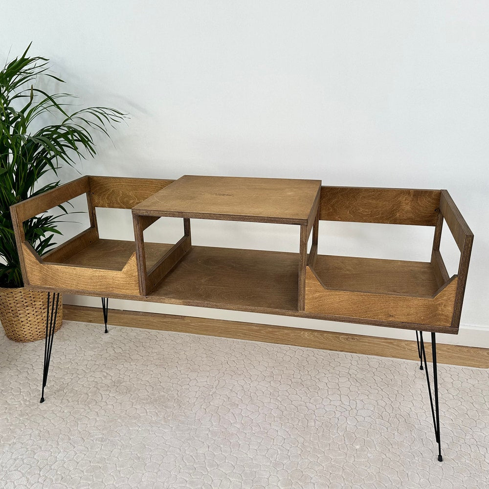 Vinyl Console, Record Player stand, Vinyl record cabinet, Record Console