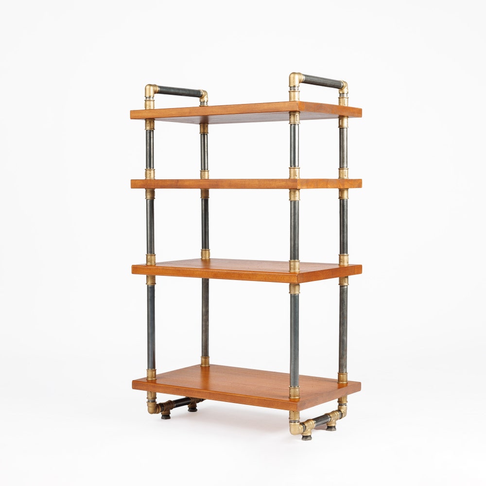 3 in 1 rack, Lp Turntable Storage, Handmade Record Player Stand, Industrial Vinyl Table, Media Hifi TV Unit