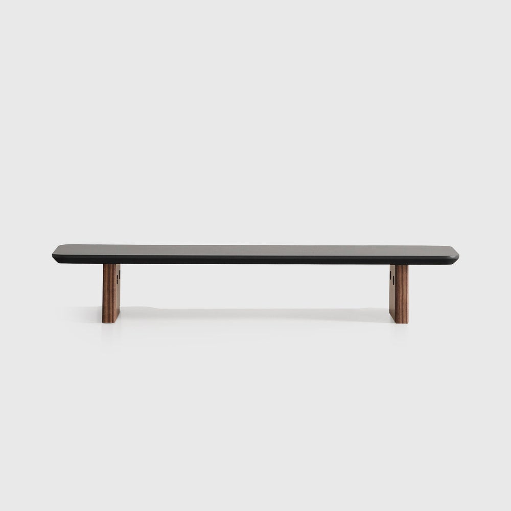 Wooden Monitor Stand, Custom Size Anthracite Monitor Stand, 38 Inch Wooden Screen Riser, Desk Shelf, Cream or Anthracite Monitor Riser