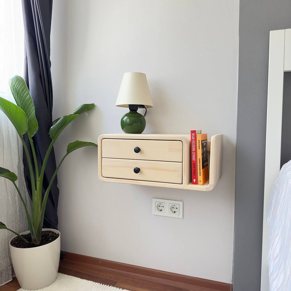 Drawer nightstand,Floating Nightstand,Wall nightstand