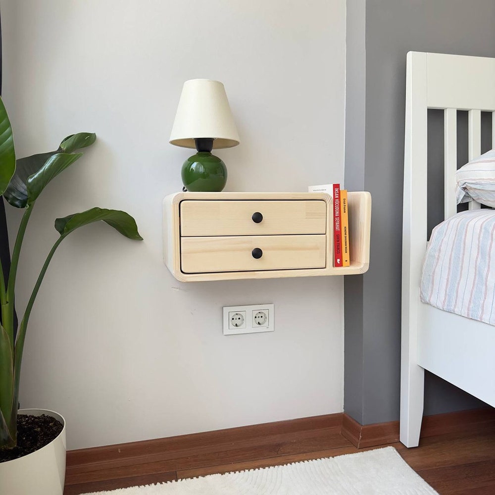 Drawer nightstand,Floating Nightstand,Wall nightstand