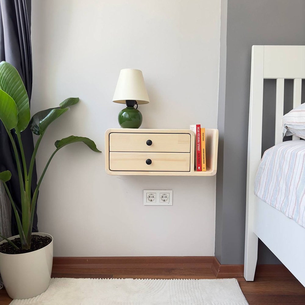 Drawer nightstand,Floating Nightstand,Wall nightstand