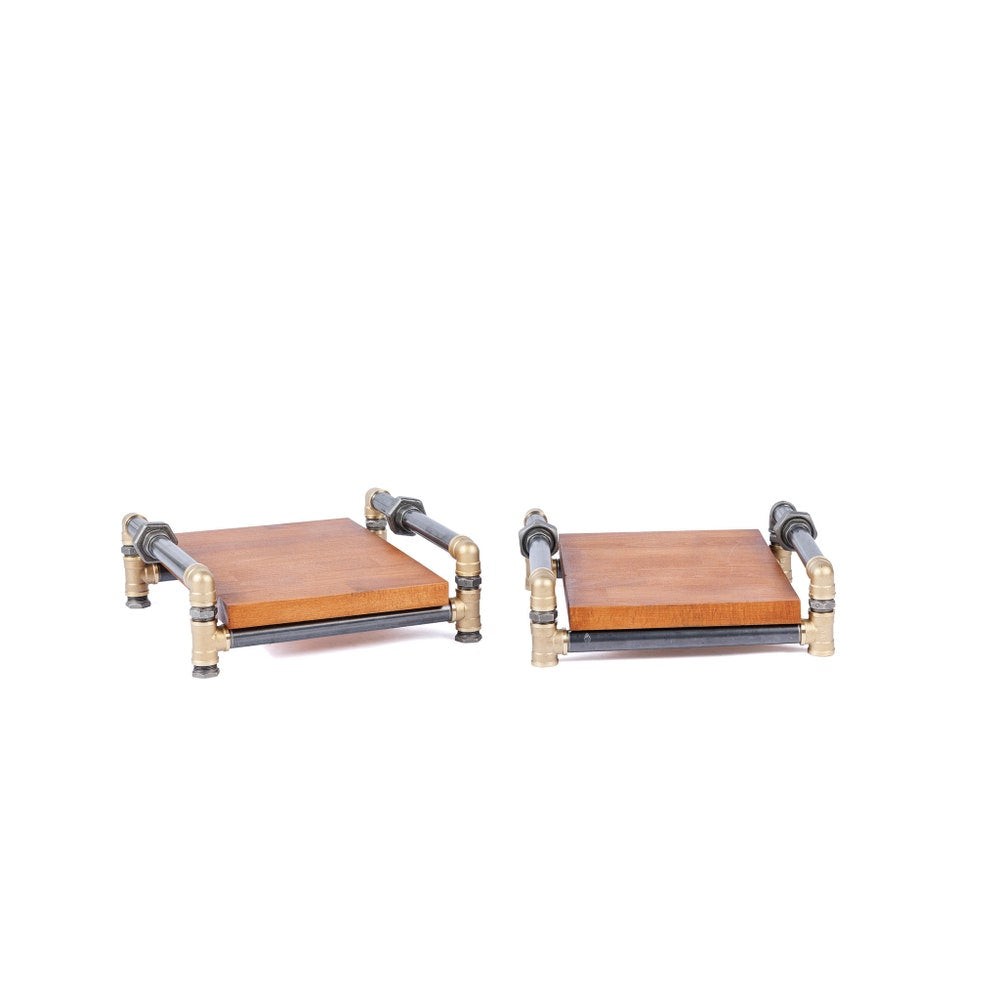Speakers Stand, Industrial threaded rod stand, vinyl stand, audio rack, Industrial turnable stand