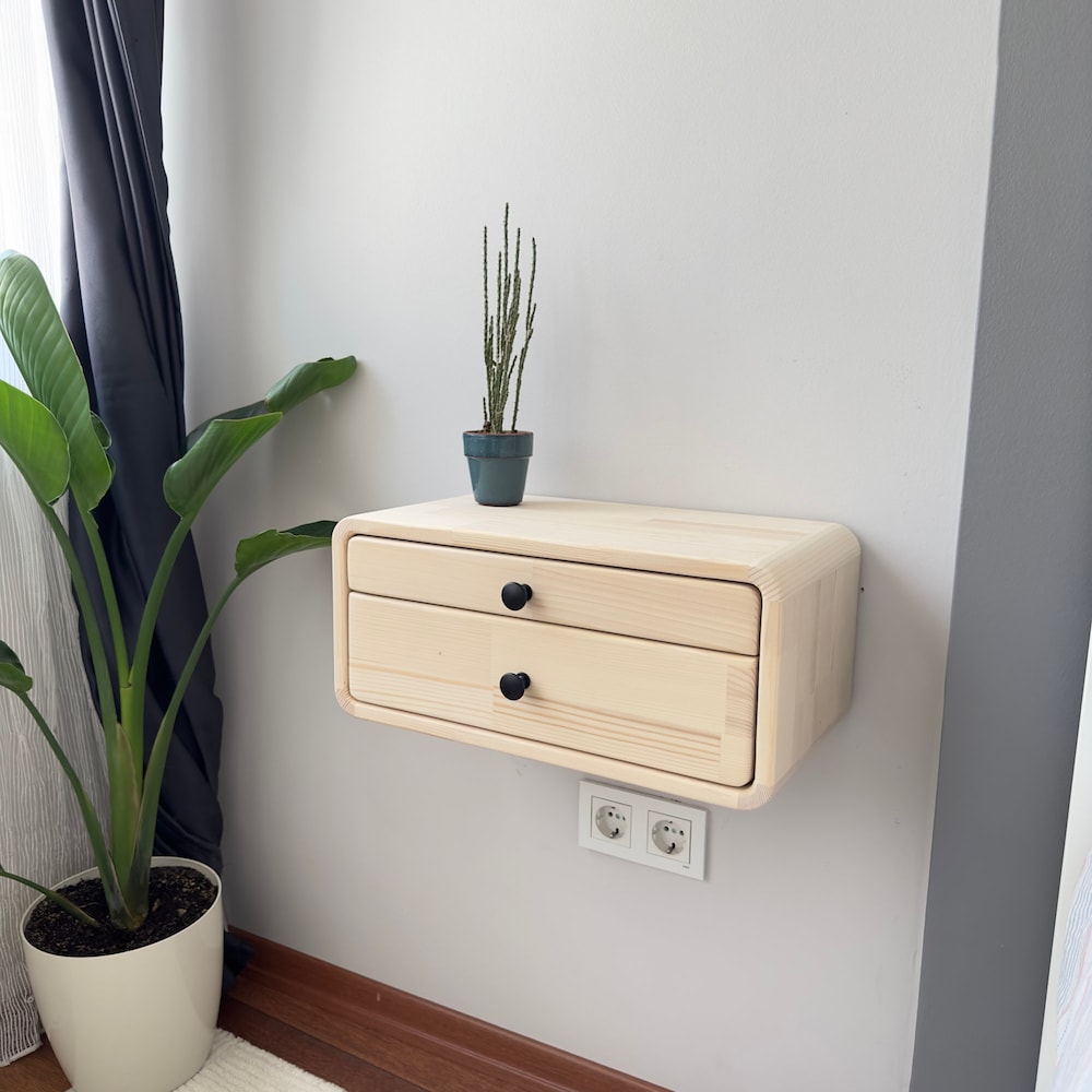 Drawer nightstand,Floating Nightstand,Wall nightstand