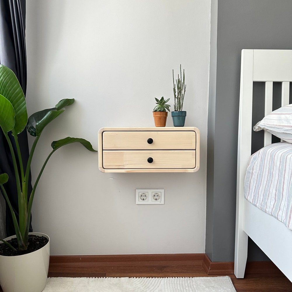 Drawer nightstand,Floating Nightstand,Wall nightstand