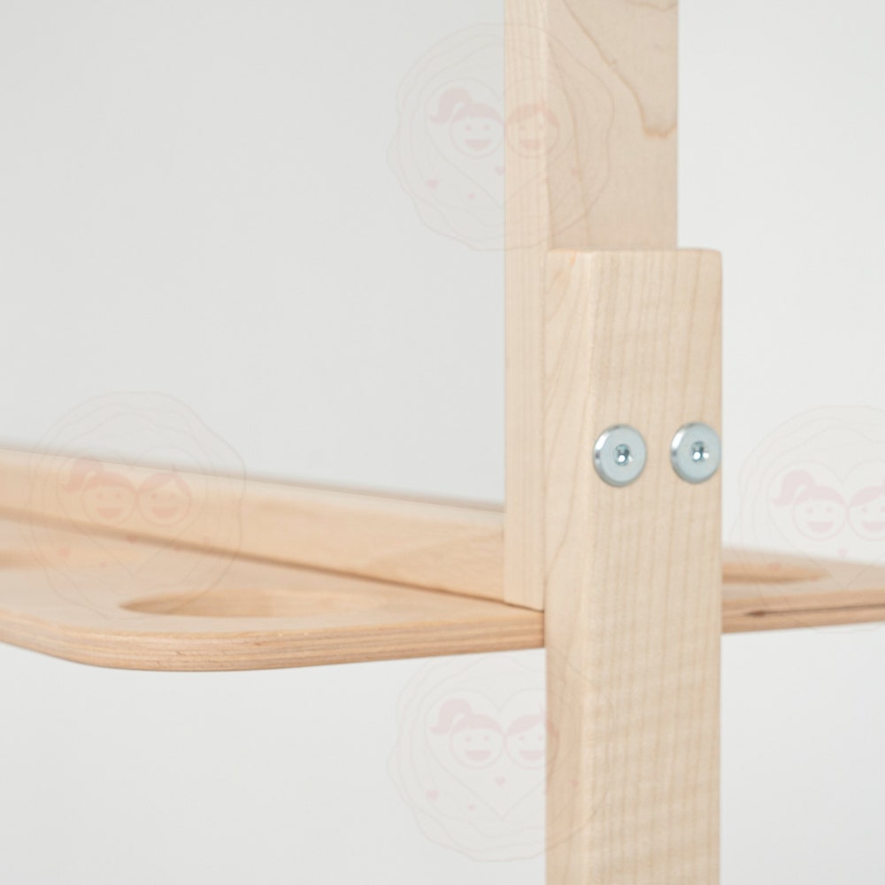 Acrylic Easel, Washable Easel, Wipe Off Easel, Art Display, Wood Easel, Children's Wood Free Standing Art Board