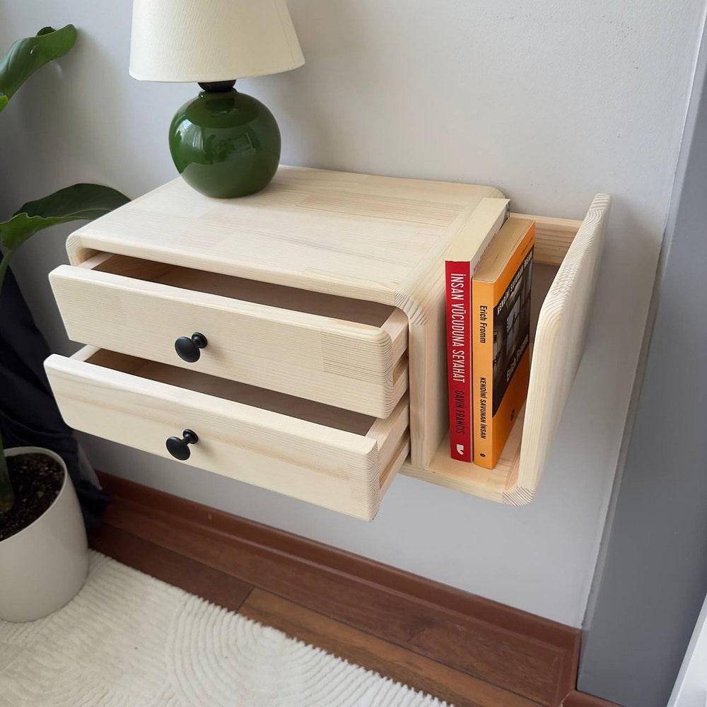Drawer nightstand,Floating Nightstand,Wall nightstand
