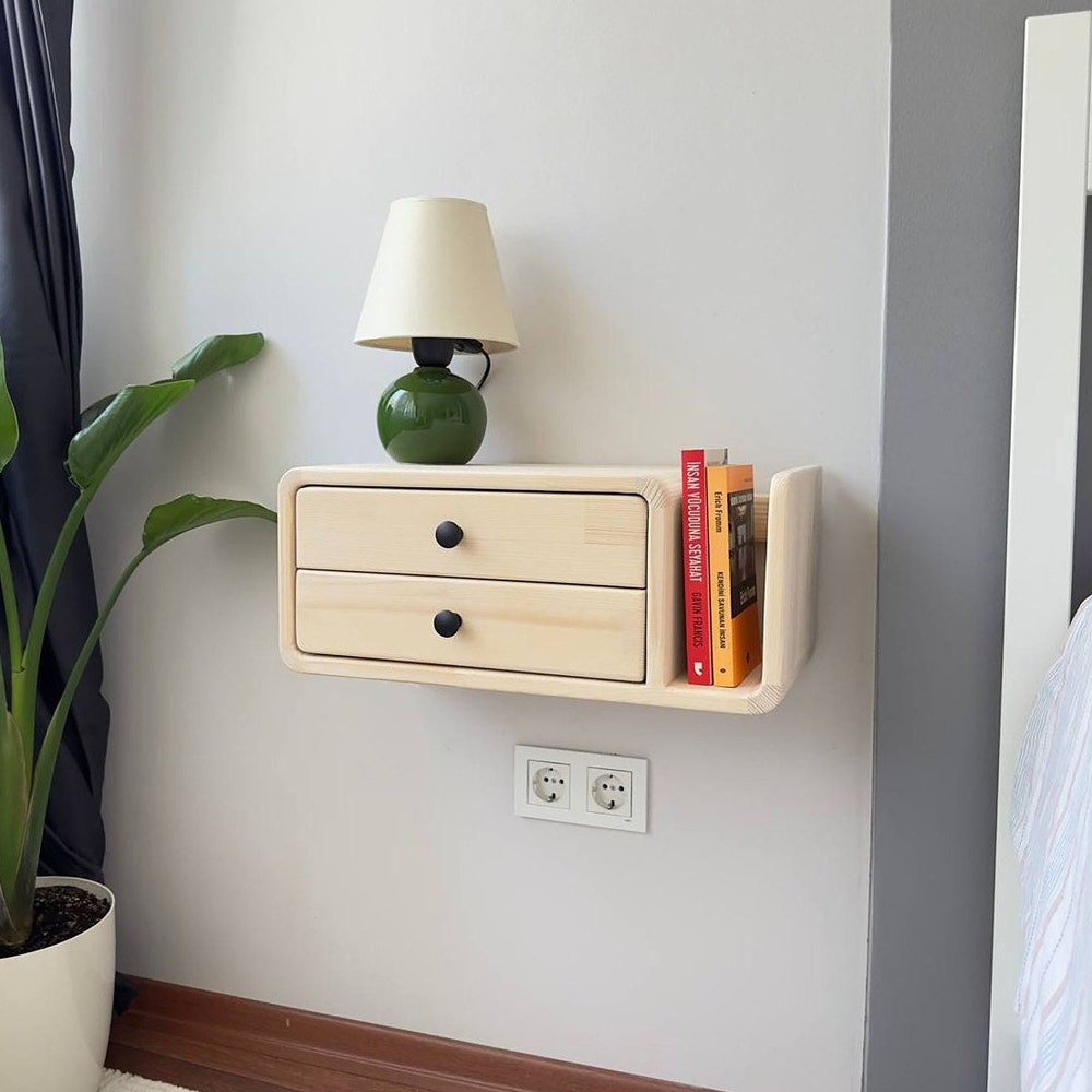 Drawer nightstand,Floating Nightstand,Wall nightstand