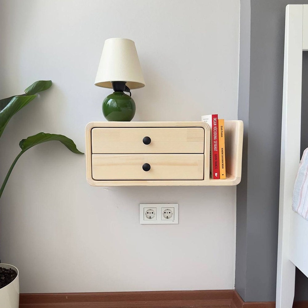 Drawer nightstand,Floating Nightstand,Wall nightstand