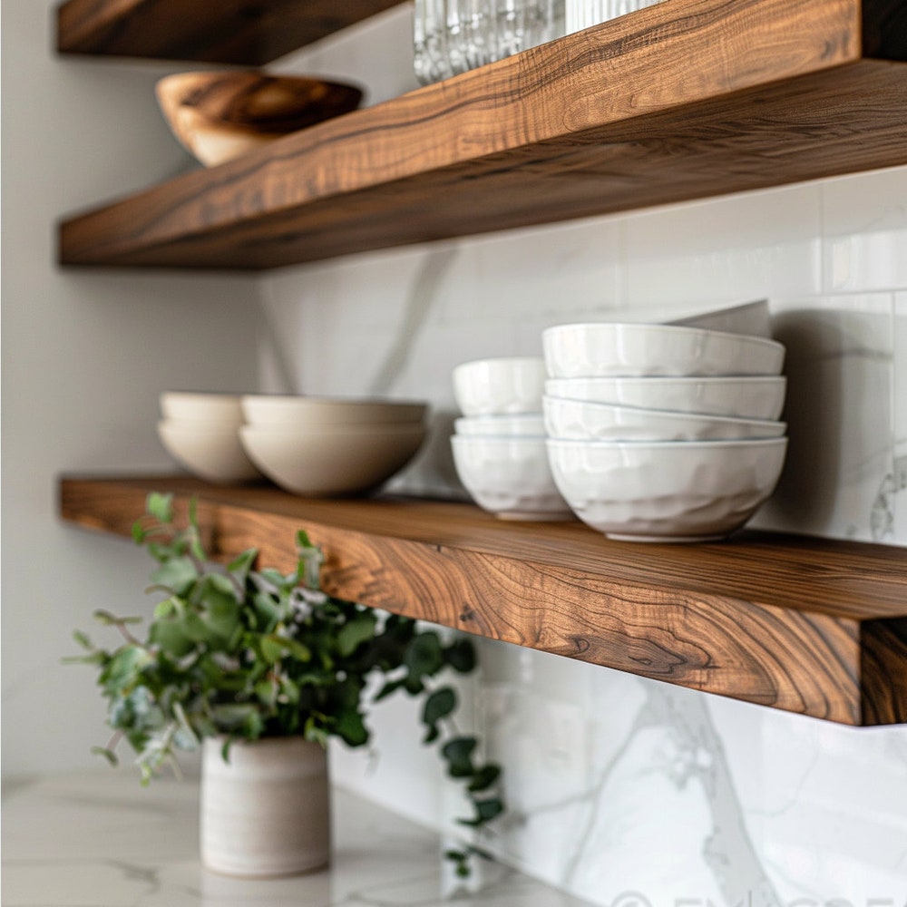Walnut Floating Shelf, Floating Shelf, Walnut Shelf, Wooden Floating Shelf, Wood Wall Shelf, Dark Wood Shelf, Wooden Shelf