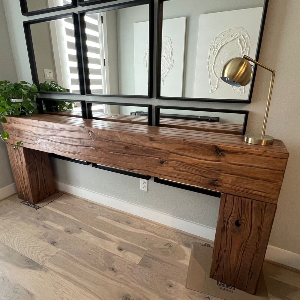 Three Beam Console Table