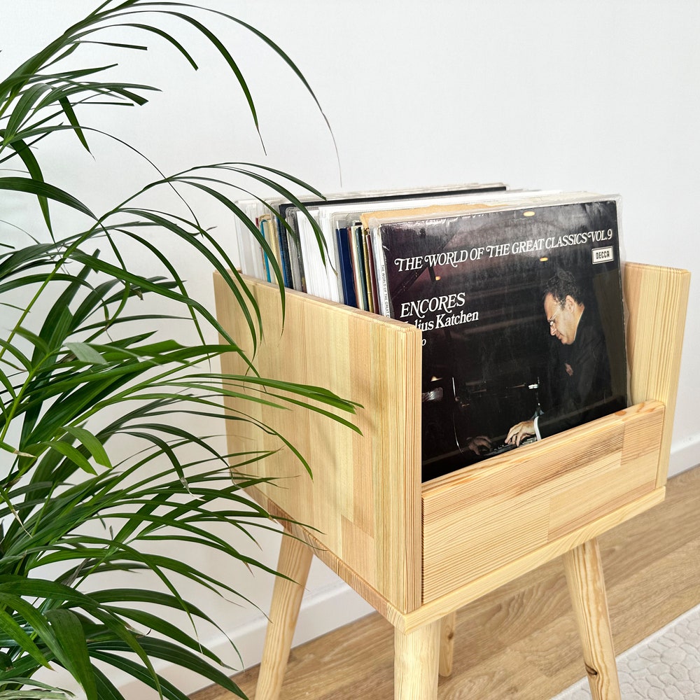Vinyl Console, Vinyl End Table, Vinyl Cabinet, Vinyl Stand