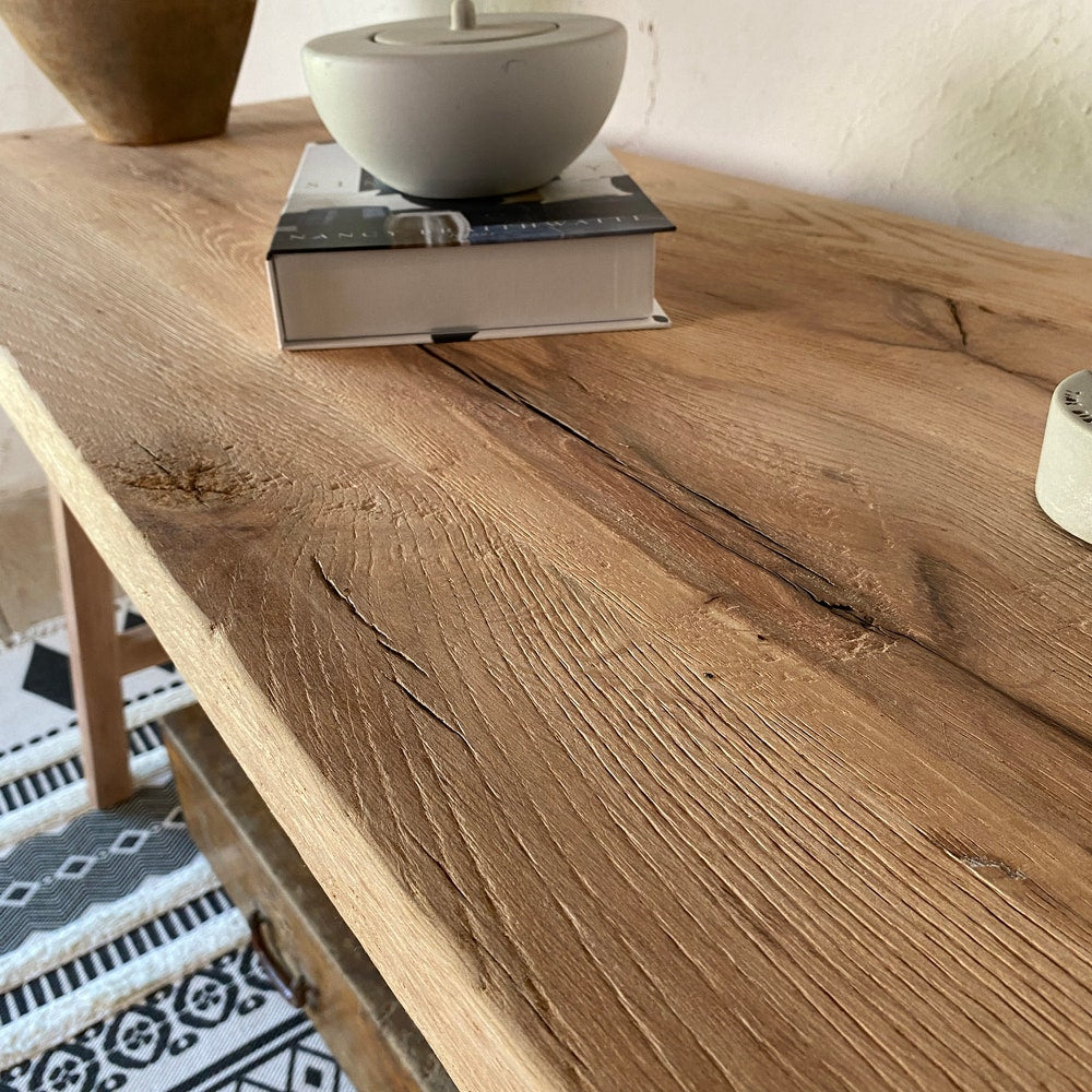 Console Table, Unique Rustic/Reclaimed Wood, Custom Farmhouse Hallway Sofa Entrway Wooden Solid Foyer Dresser Entry Table Gift for Women/Her