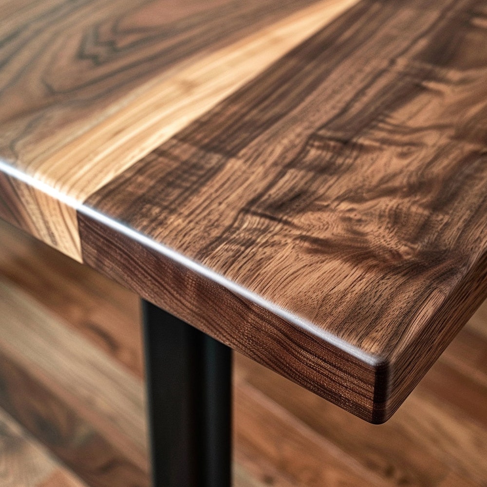 The Payne Walnut Dining Table, Handcrafted Solid Wood Dining Table, Family Dining Table