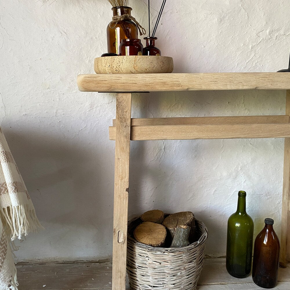 Console Table, Unique Rustic/Reclaimed Wood, Custom Farmhouse Hallway Sofa Entrway Wooden Solid Foyer Dresser Entry Table Gift for Women/Her