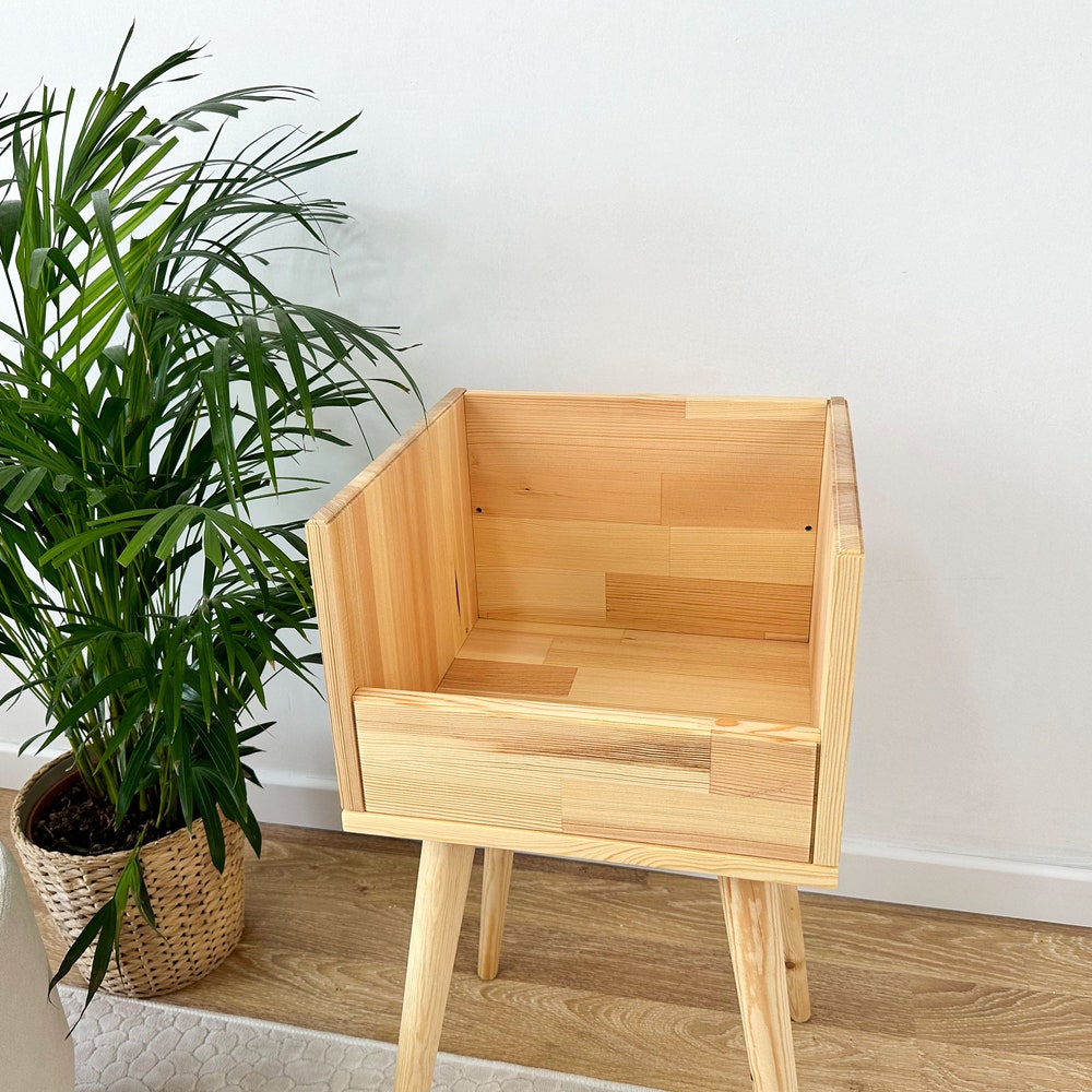 Vinyl Console, Vinyl End Table, Vinyl Cabinet, Vinyl Stand