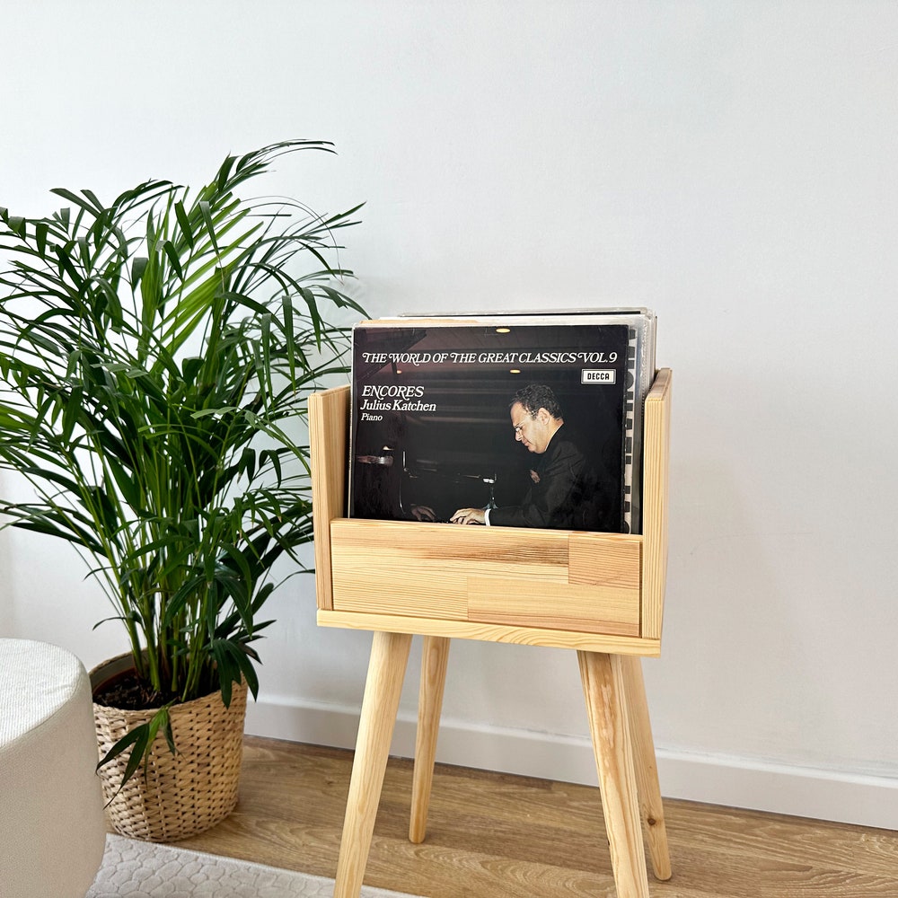 Vinyl Console, Vinyl End Table, Vinyl Cabinet, Vinyl Stand