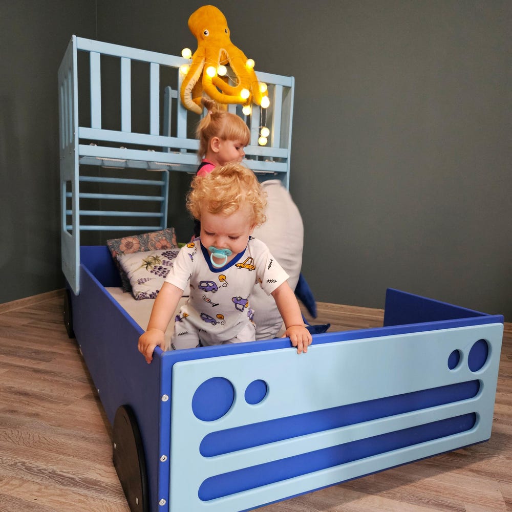 Toddler Car Bed | Eco-Friendly, Fun and Safe Sleep Solution for Kids | Bodenbett | Montessori Inspired bed | Car Bed | 3+ Years