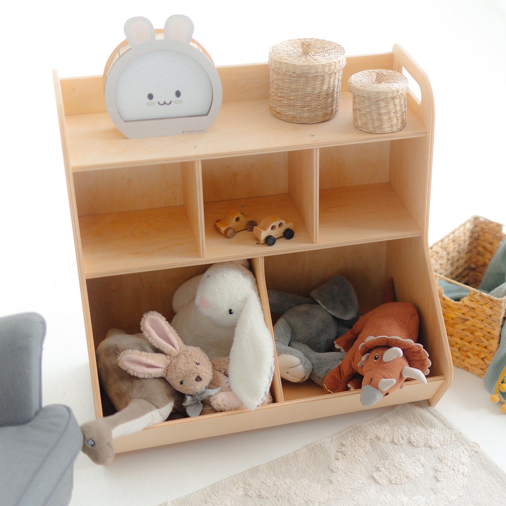 Classroom shelves, Nursery Storage, Playroom Decor, Toddler Bookshelf, Montessori furniture, Storage unit stuff, Preschool Toy display shelf