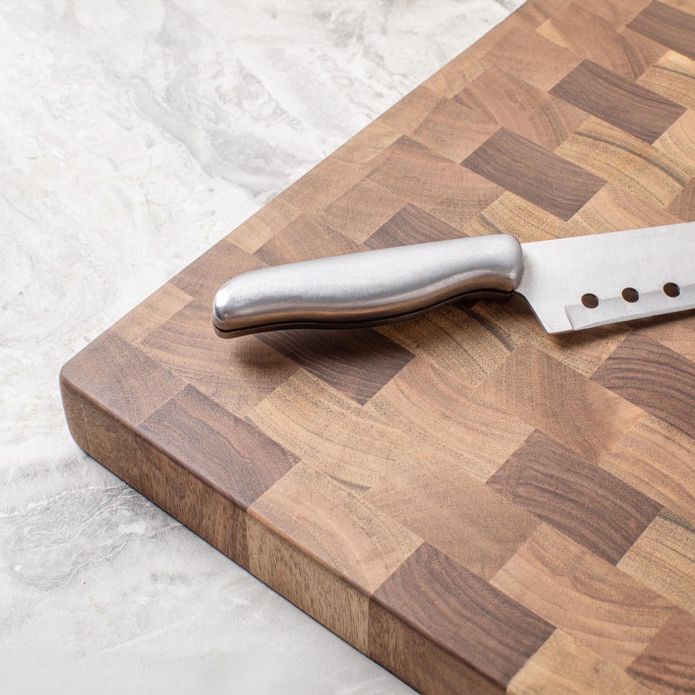 Walnut Cutting Board Double Sided, End Grain Butcher Block, Reversible Chopping Board, 1.50" and 2.00” Thickness, Mother's Day Gift