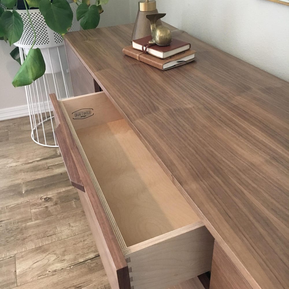 72" Bespoke Statement Credenza - 2 Doors, 3 Drawers - Customize to Your Unique Style