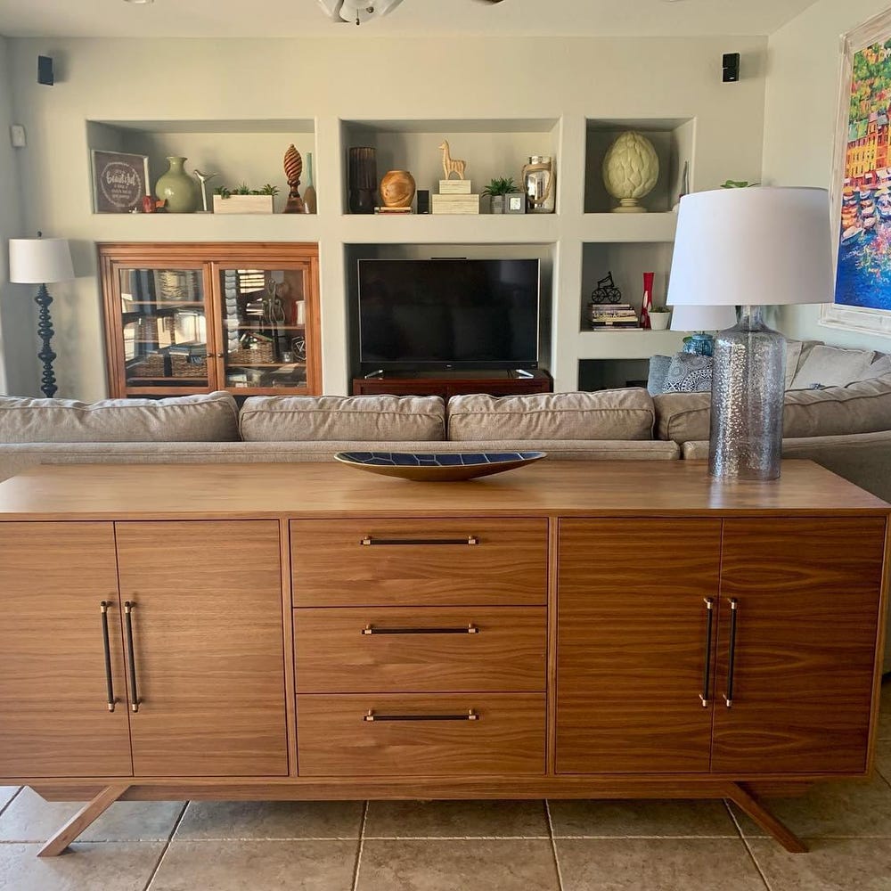 72" Bespoke Statement Credenza - 4 Doors, 3 Drawers - Customize to Your Unique Style