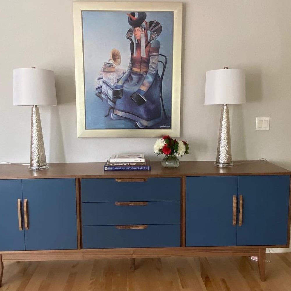72" Bespoke Statement Credenza - 4 Doors, 3 Drawers - Customize to Your Unique Style