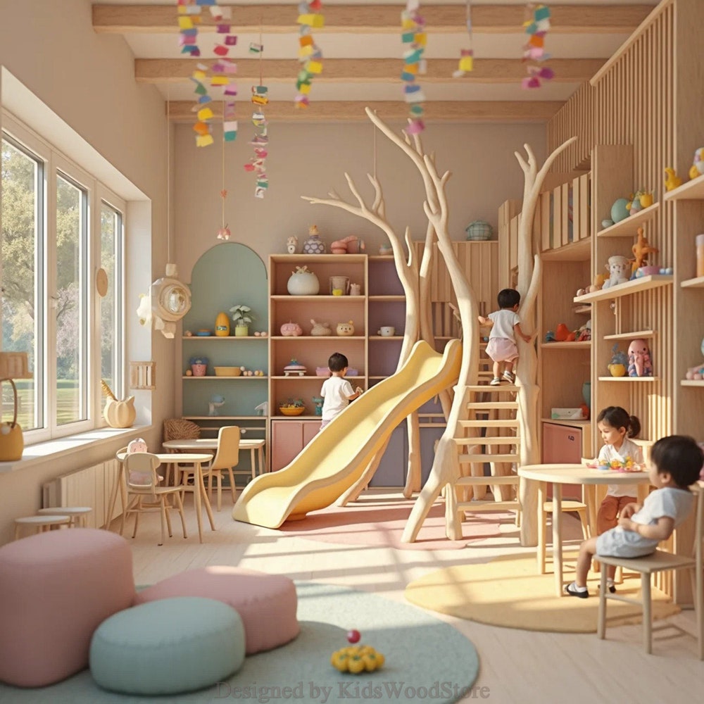 Custom Indoor Play Area & Kids Room Furniture for Daycare | Special Design, Production and Delivery Full Service